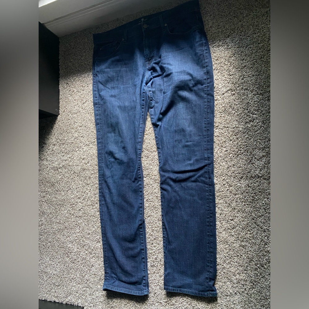 7 For All Mankind Dark Indigo Denim Jeans